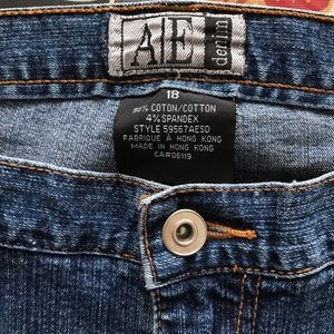 5/$30 A&E plus size stretch jeans denim blue